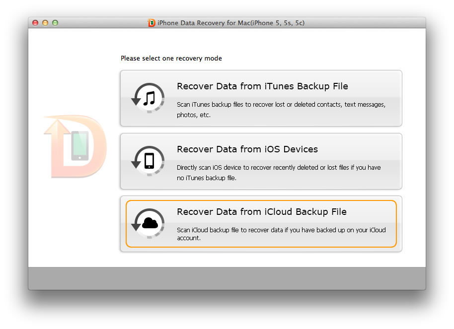 recover iphone data on mac os x
