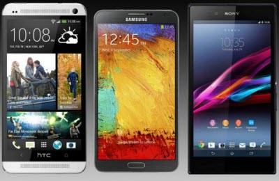 HTC One Max vs Samsung Galaxy Note 3 vs Sony Xperia Z Ultra