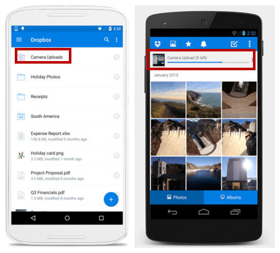 dropbox on android