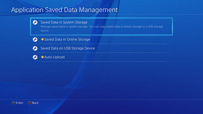 ps4 saved data in online storage