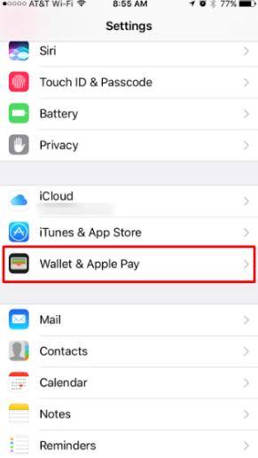  remove credit card through apple pay on iphone