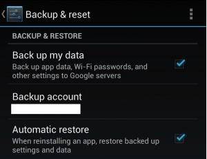 restore nexus 4 data