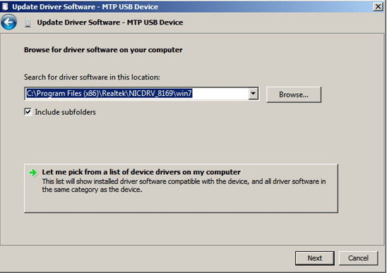 update mpt usb device driver 2