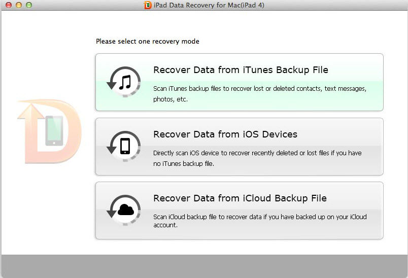 iPad Data Recovery for Mac