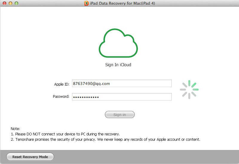 iPad Data Recovery for Mac