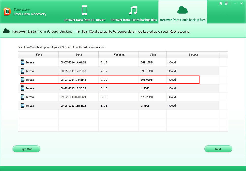 data recovery for ipod